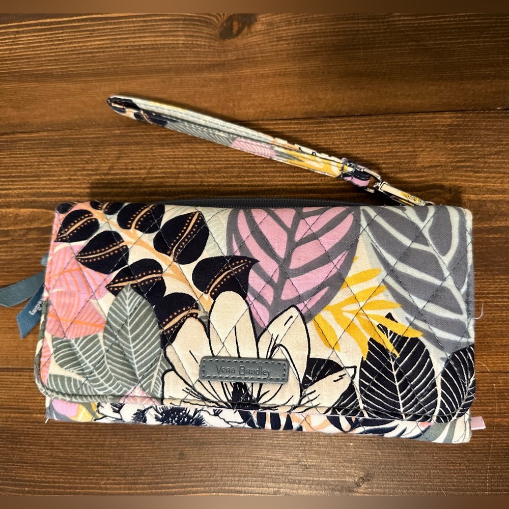 Vera Bradley RFID Crossbody, Palm Floral